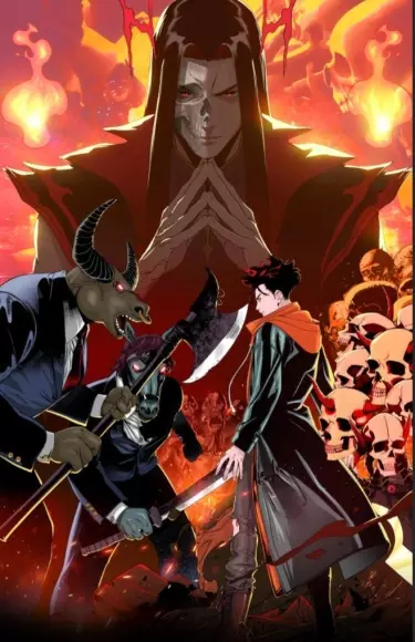 Постер Я - король ада в постапокалиптическом мире